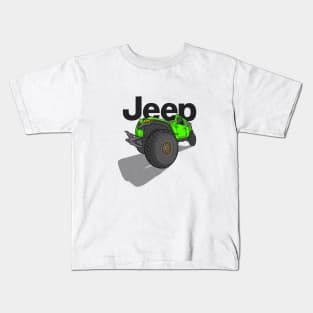 Jeep Design - Green Kids T-Shirt